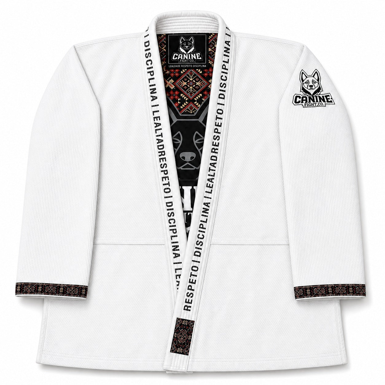 GI jiujitsu Brasileño Caninefight blanco