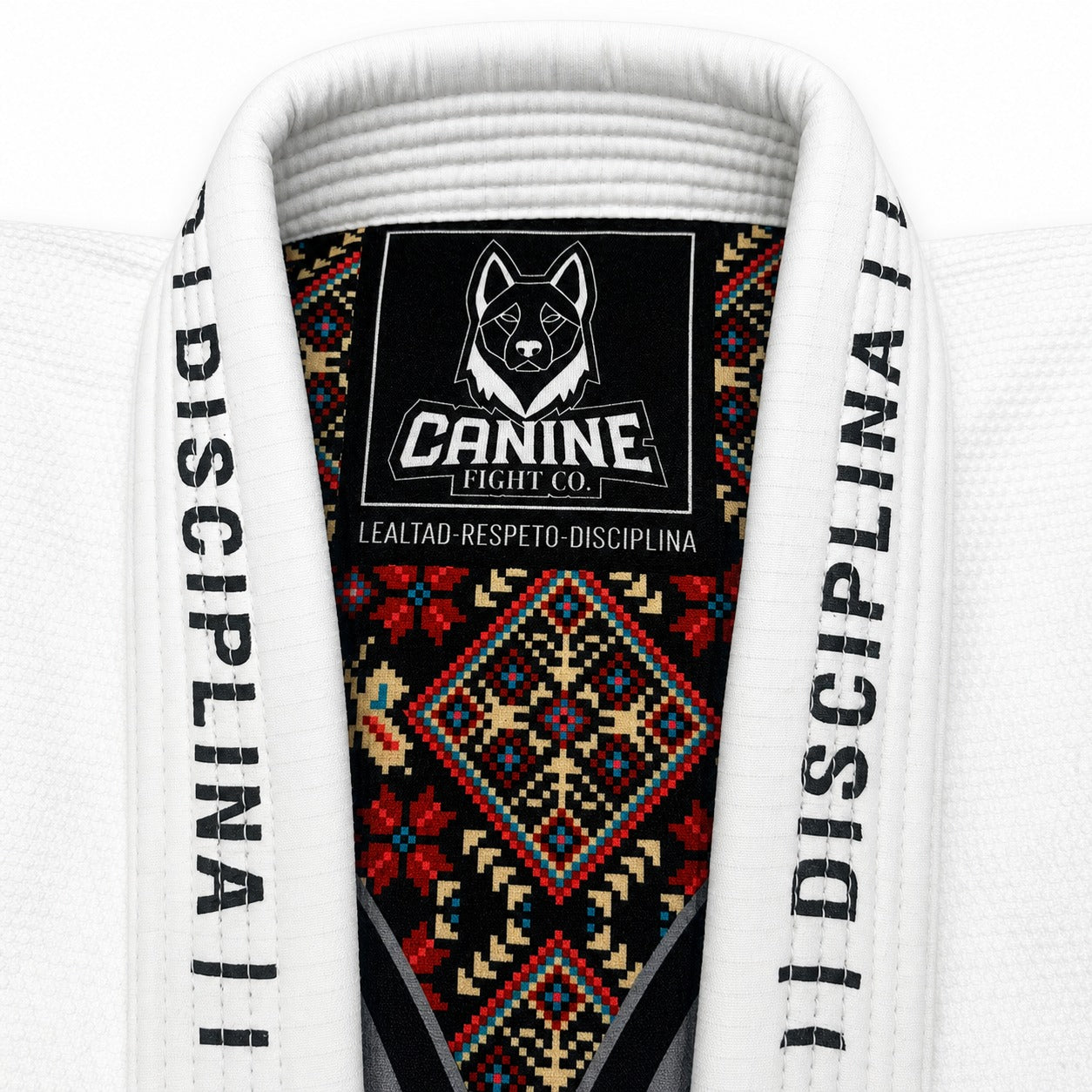 GI jiujitsu Brasileño Caninefight blanco