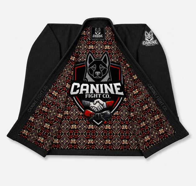 GI jiujitsu Brasileño Caninefight negro