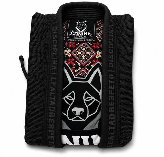 GI jiujitsu Brasileño Caninefight negro