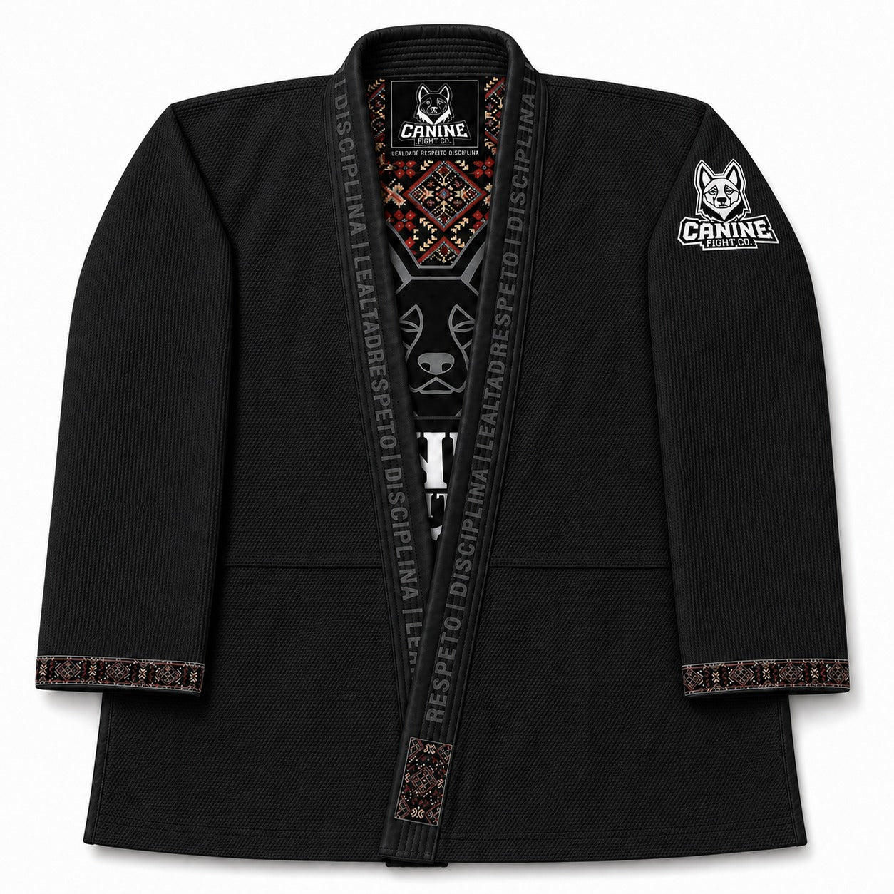 GI jiujitsu Brasileño Caninefight negro