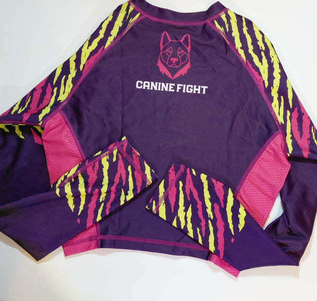 Rashguard/camiseta de compresiòn NOGI modelo Short purple long-sleeved femenino