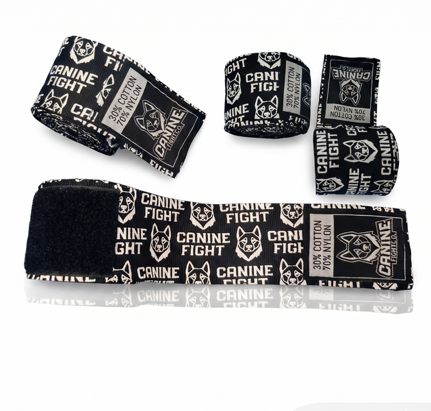 Vendas semielasticas caninefight negras