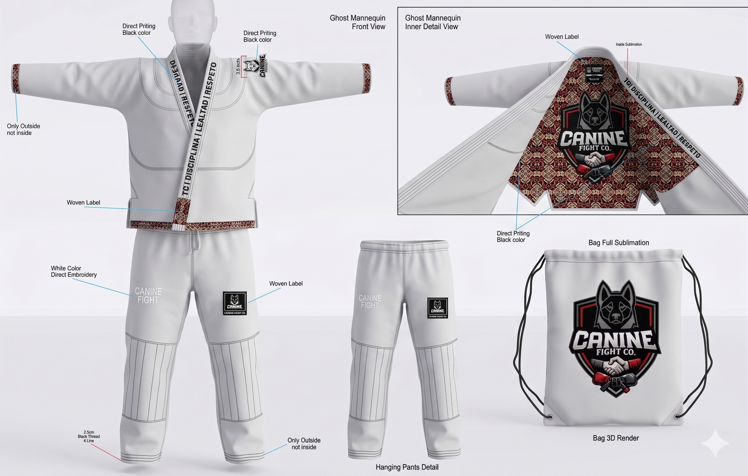 GI Canine fight Brazilian jiu jitsu