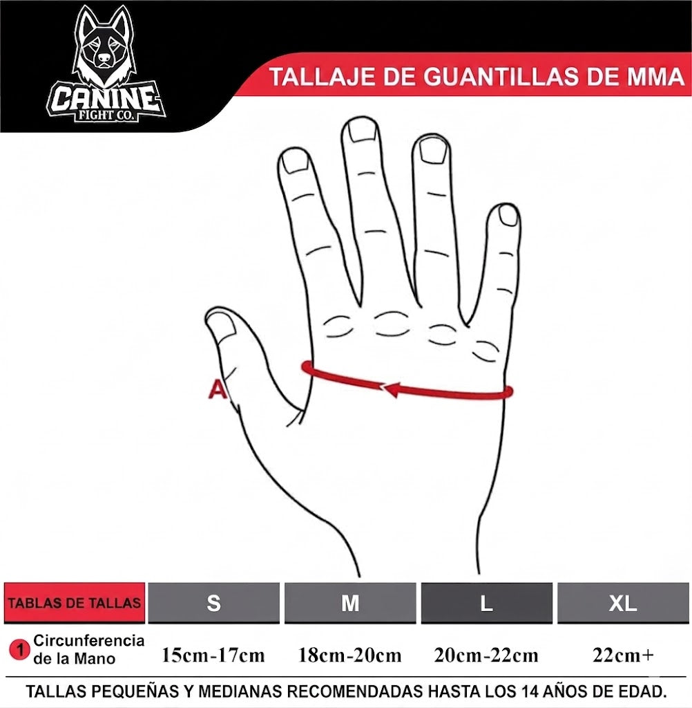 Guantilla MMA cuero legitimo
