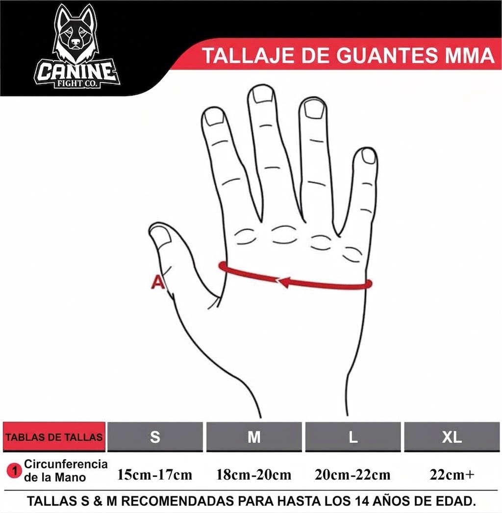 Guantilla MMA premium cuero legitimo