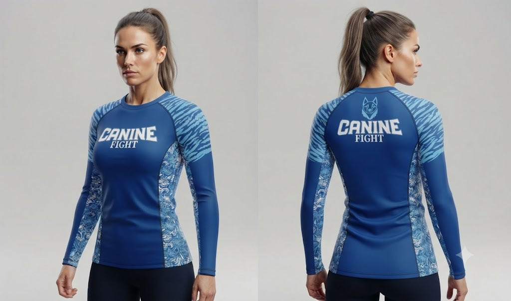 Rasguard/camiseta de compresiòn NOGI modelo Ocean femenino