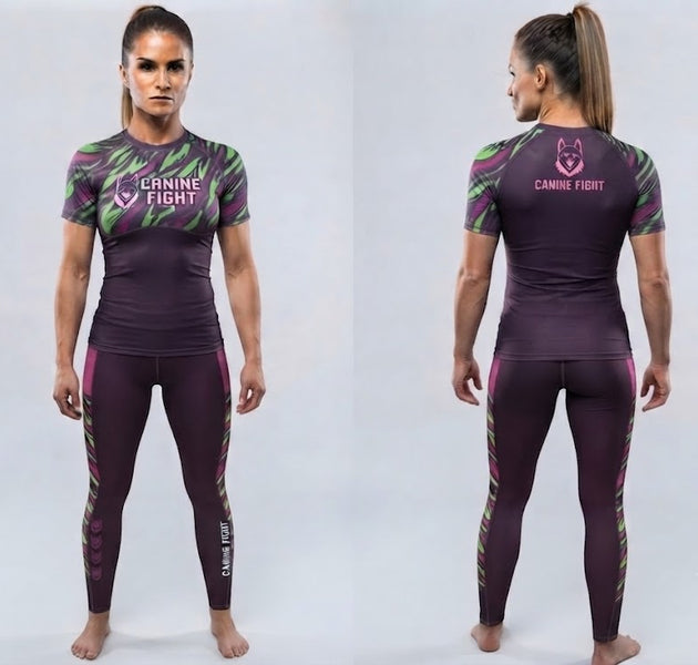 Rashguard/camiseta de compresiòn NOGI modelo purple femenino