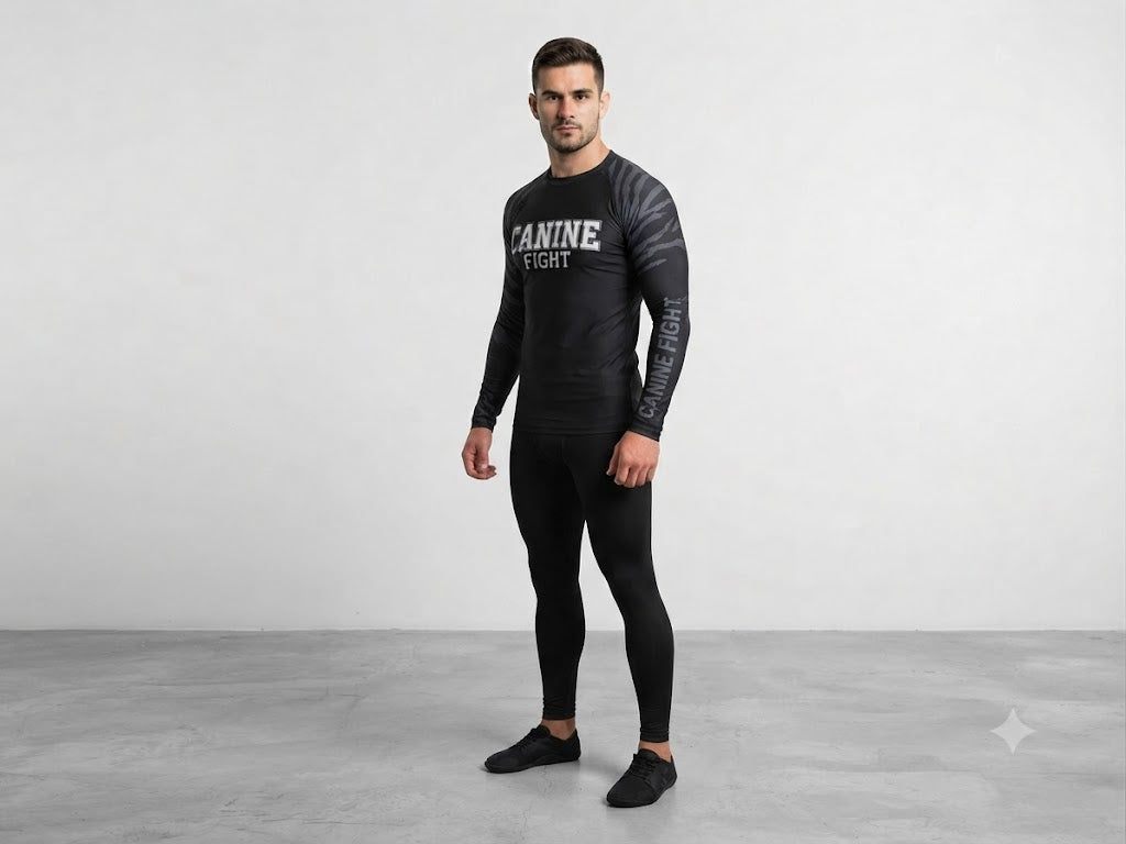 Rashguard/camiseta de comprensiòn NOGI modelo golden black masculino