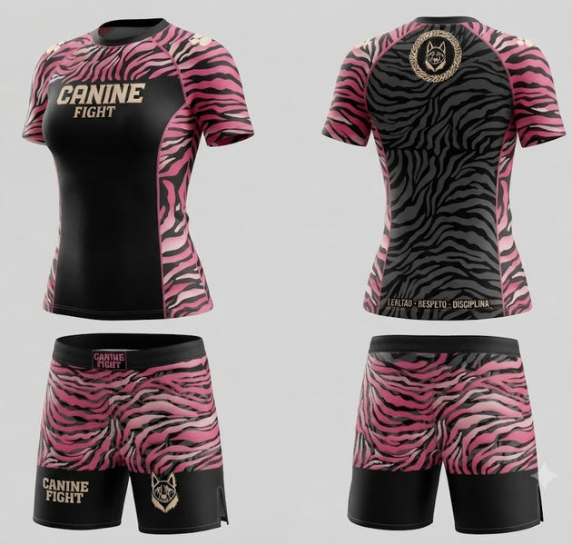 Short MMA/NOGI modelo pink amazon femenino