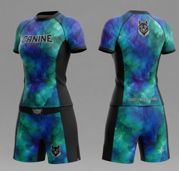 rashguard/camiseta de compresiòn NOGI modelo stellar femenino