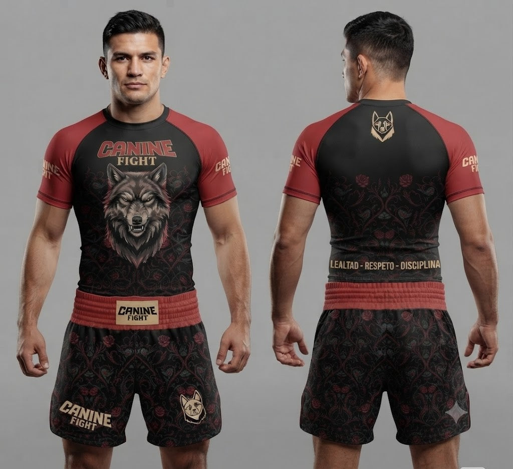 Rashguard/camiseta de compresiòn NOGI modelo red rose masculino