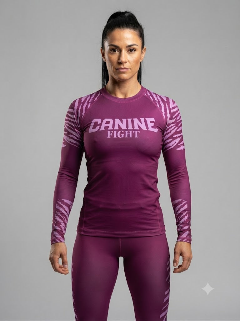 Rashguard/camiseta de compresiòn NOGI modelo flamenco femenino