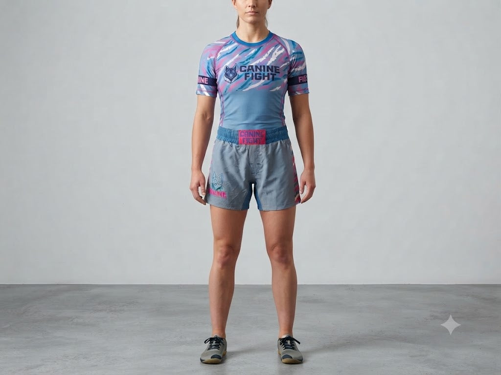 Rashguard/camiseta de comprensiòn NOGI modelo Girl pawer femenino