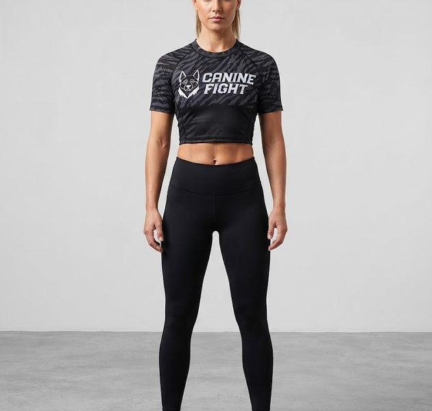 Rashguard/camiseta de compresiòn NOGI modelo Katana short femenino